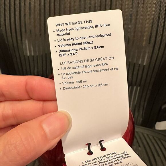 NEW 32oz Lululemon Back to Life Clear Bottle 32oz - Picture 9 of 9